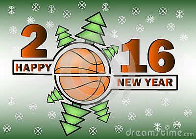 Bonne annee et basket ball 63754121