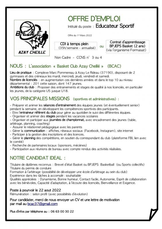 Offre emploi